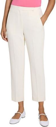 Theory Admiral High Waist Slim Fit Crop Pants in Rice at Nordstrom Rack, Size 10