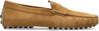 Tod's Su&egrave;de mocassins - Heren - Loafers - Beige - 40 EU - Su&egrave;de - Schoenen