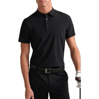 Rhone Approach Performance Polo in Pure Black at Nordstrom, Size X-Large