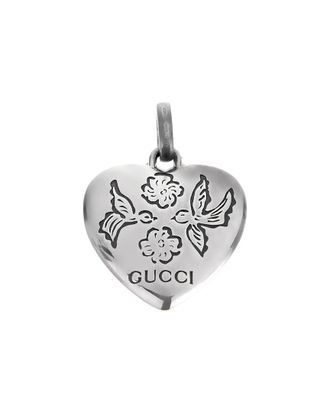 Gucci Silver Blind for Love Reversible Pendant