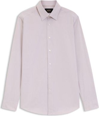 BOSS Regular-fit shirt in Italian-made cotton