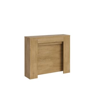 Itamoby Consola extensible 90x25/211 cm efecto madera roble natural