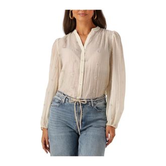 Nukus Nukus, Overhemden, Dames, Wit, XL, Wol, Rosan Blouse Embroidery