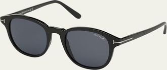 Tom Ford Jameson Round Acetate Sunglasses