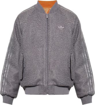 adidas Superstar Reversible Bomber Jacket - Heren - Bomber jackets - Grijs - S - Polyester - Jassen