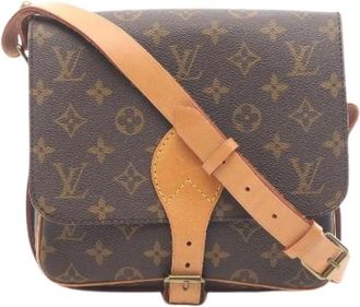 Louis Vuitton Pre-owned Cross Body Bags, female, Brown, Size: ONE SIZE Pre-owned Cartouchiere MM Monogram Shoulder Bag