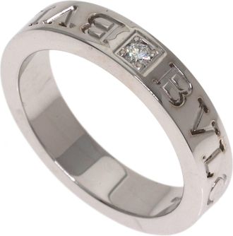 Bulgari White Gold White Gold (18K) Band Ring (Pre-Owned)