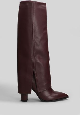 Gis&egrave;l moir&egrave; Teddy High Heels Boots