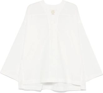 Jan-Jan Van Essche Tunica in popeline - Bianco