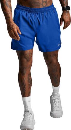 2XU Aero 5 Inch Shorts in Surf/silver Reflective at Nordstrom, Size Xx-Large