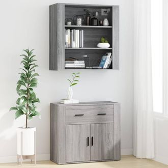 Berkfield Home Highboard Grey Sonoma Engineered Wood