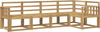 vidaXL Conjunto De Sof&aacute;s De Exterior 5 Uds. Blanco Vidaxl