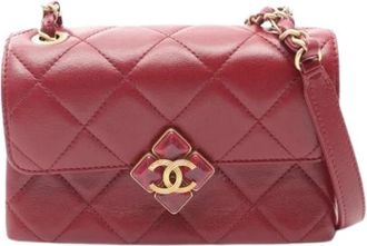 Chanel Pre-owned Vintage Mini Schoudertas - Dames - Vintage Mini Tas - Rood - ONE Size - Leer - Vintage