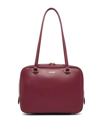 Jil Sander Medium Burgundy Leather Bag