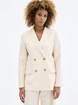 Contemporaine Womens Double-breasted casual boyfriend Blazer Jacket