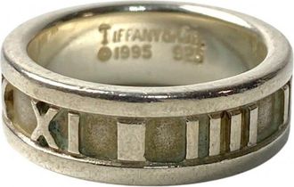 Tiffany & Co. Atlas Silver Silver 925 Band Ring (Pre-Owned)