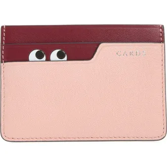 Anya Hindmarch Peeping Eyes Leather Case Case in Shell Pink at Nordstrom