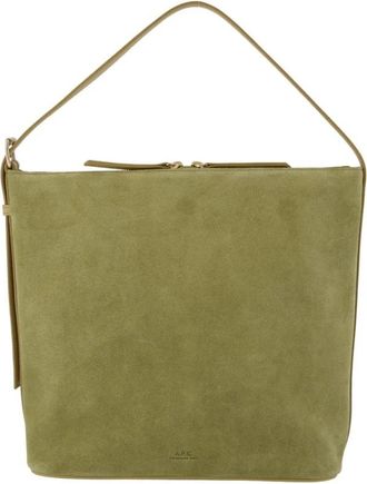 A.P.C. Vera Schoudertas - Dames - Schoudertassen - Groen - ONE Size - Leer - Tassen