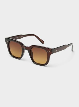 Simons Womens Translucent square sunglasses