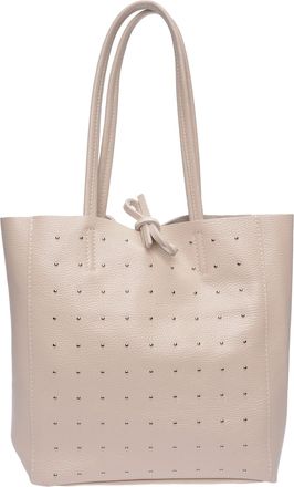 Isabella Rhea Beige Rundleer Tas