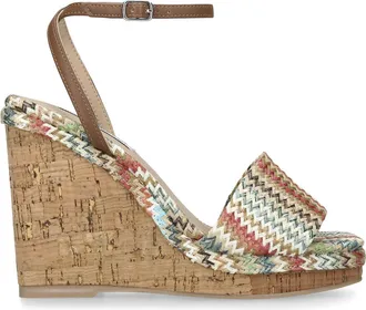 Steve Madden Womens Outright Multi Heels - Cream Fabric - Size UK 8
