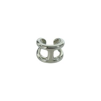 Herm&egrave;s Silver Silver 925 Band Ring (Pre-Owned)