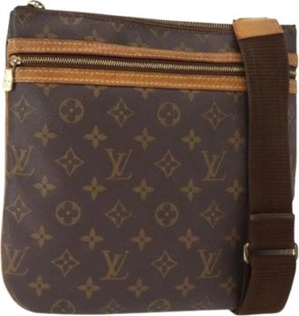 Louis Vuitton Pre-owned Cross Body Bags, female, Brown, Size: ONE SIZE Pre-owned Vintage Canvas Cross Body Bag