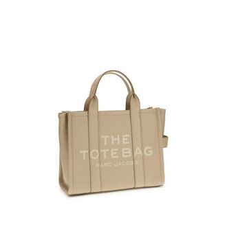 Marc Jacobs Grained Calf Leather Tote Bag - Beige