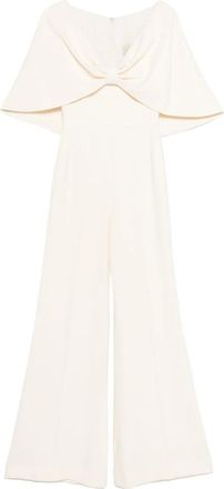 Elie Saab cady jumpsuit - women - Viscose/Acetate/Silk/Elastane - 40 - White