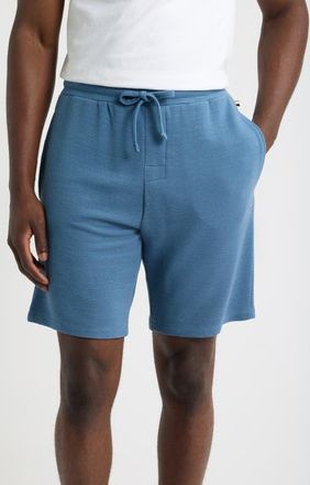 BOSS Ribbed Pajama Shorts in Light/pastel Blue at Nordstrom, Size Xx-Large
