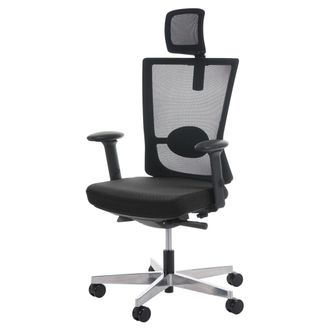 Hhg Hhg - Nunca Usado] Silla De Oficina Merryfair Forte, Silla De Escritorio, Funci&oacute;n Deslizante Ergon&oacute;mica, Negra, Con Reposacabezas