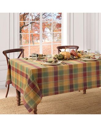 Elrene Autumn Acres Plaid Tablecloth