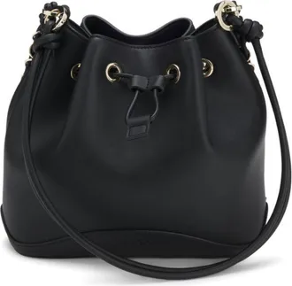 HUGO BOSS Faux-leather bucket bag with two straps