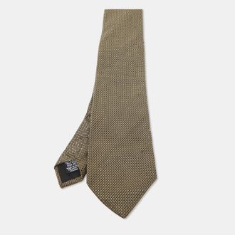 HUGO BOSS Boss By Hugo Boss Brown Patterned Silk Traditional Tie