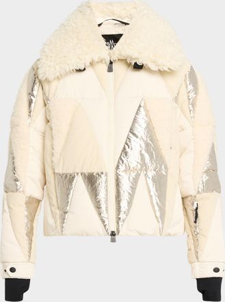 Moncler Pamiers Patchwork Down Ski Jacket