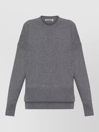 Jil Sander cashmere knit sweater crew neck design