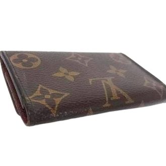 Louis Vuitton Pre-owned Canvas Key Holder - Dames - Pre-owned - Bruin - Maat: ONE Size Leer