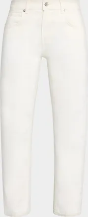 Nili Lotan Lorimer Low-Rise Straight-Leg Crop Jeans