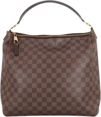 Louis Vuitton Pre-owned Damier Handtas - Dames - Vintage Schoudertas - Bruin - ONE Size - Vintage