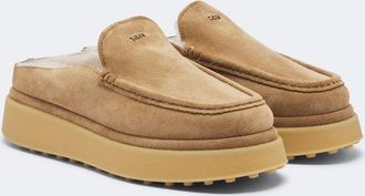 Tod's Gommino suede platform mules