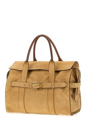 Marc Jacobs Womens Tote Shoulder Beige Leather