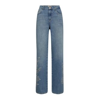 Mos Mosh Wide Jeans, female, Blue, Size: W29 Wide Jeans