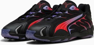 Puma Inhale 401560-02 Sneakers Black Red Low Top Lifestyle Shoes DWA3341
