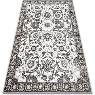 RugsX Rugsx - Alfombra Mateo 8037/944 Moderna Marco, Flores - Estructural Gris / Beige Beige 240x330 Cm