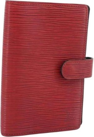 Louis Vuitton Pre-owned Day Planner Cover - Dames - Vintage Accessoires - Rood - ONE Size - Leer - Vintage