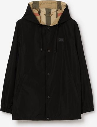 Burberry Reversible Check Hooded Jacket