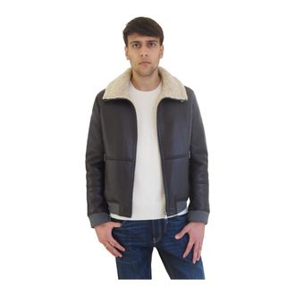 AT.P. CO Jassen, Heren, Bruin, M, Faux Leather Bomber