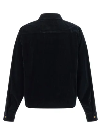 Max Mara Corduroy Utility-Inspired Overshirt - Black