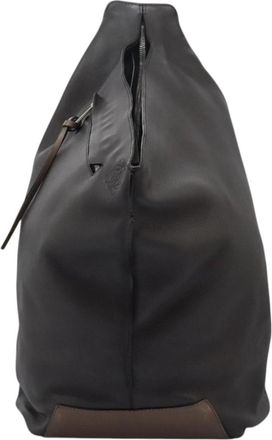 Loewe Anton Sling Bag Leather Gray Leather Backpack Bag (Pre-Owned)