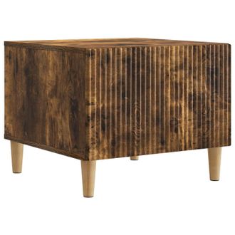 vidaXL Mesa De Caf&eacute; Roble Ahumado 49 X 50 X 40 Cm Madera De Ingenier&iacute;a Vidaxl